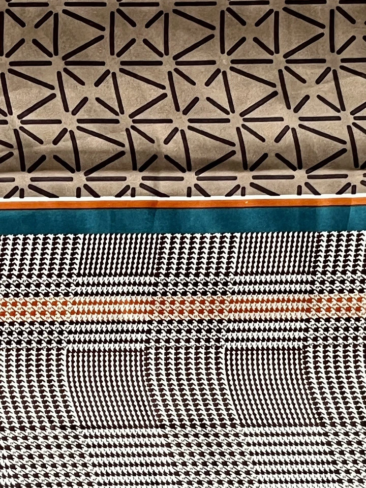 Ailishangqi ALQ Women's Scarf Polyester SILK Wrap All Over Print Teal 70x32 NWT - Image 4 of 4