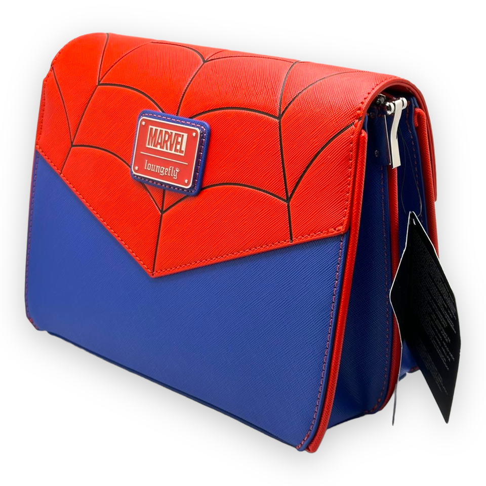 Marvel Spider-Man Color Block Crossbody Bag loungefly | eBay