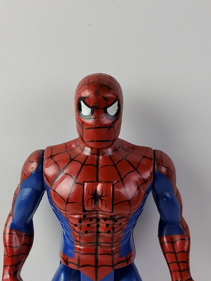 Figura de acción de colección 1998 Electronic Talking Spider-Man 1998 Toy Biz 8" FUNCIONA Foto 2 de 4