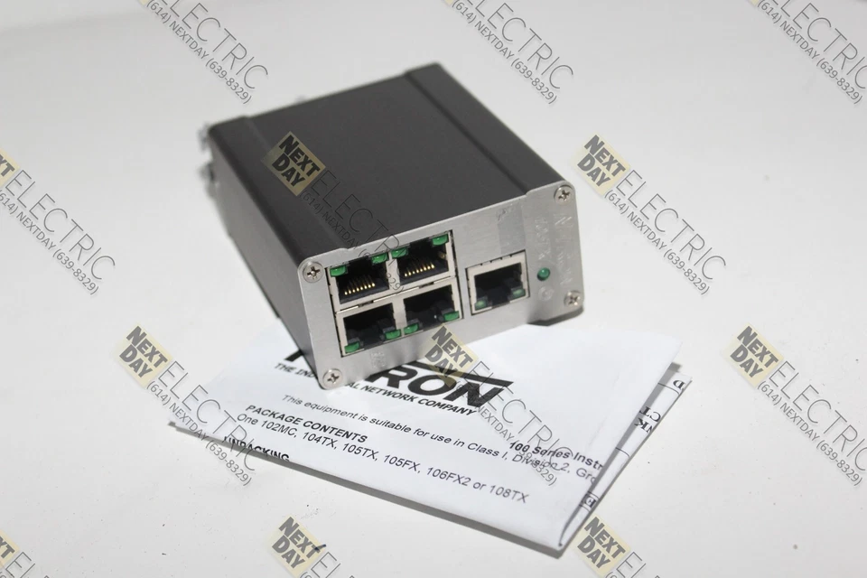 N-Tron, 105TX, Network Ethernet Hub Switch 10-30v Ntron Redlion - Image 2 of 3