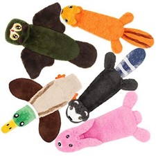 Dog Squeak Toys, No Stuffing Plush Crinkle Water Bottle Dogs Chew Toy for