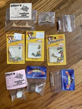 Vintage Dollhouse Miniatures Lot Nursery Baby Room Powder Tissues Blocks  NOS