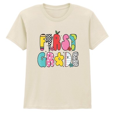 First Grade School Kinder T-Shirt Meilenstein Feier Kinder Tee