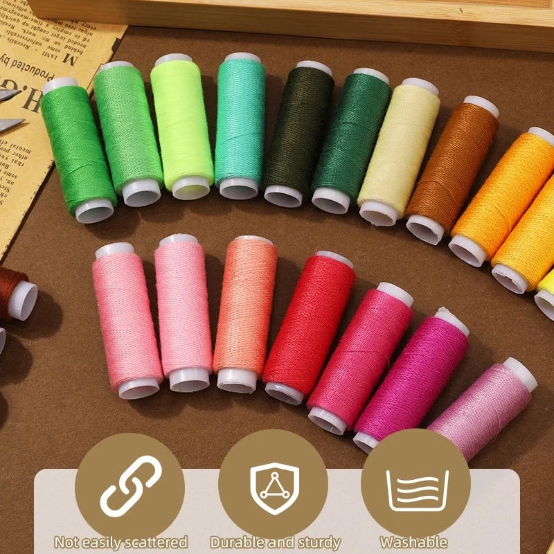 6 Farben Garn-Nähgarn-Rollenmaschine, Handstickerei, langlebig 400 Yard - Bild 3 von 4