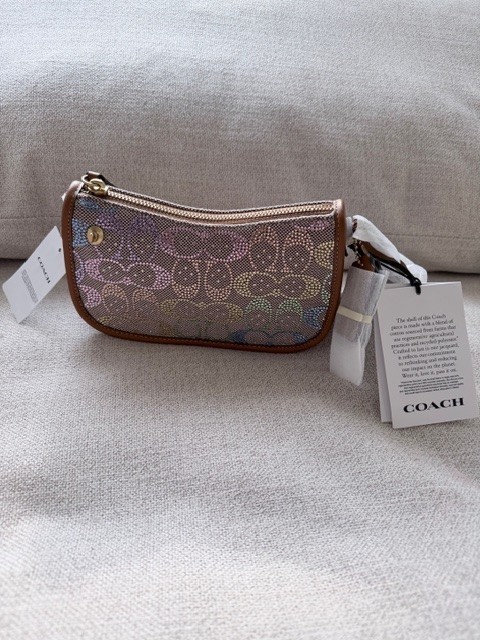Coach Candy Crystal Swinger Bag 20, Chain, Rainbow Signature