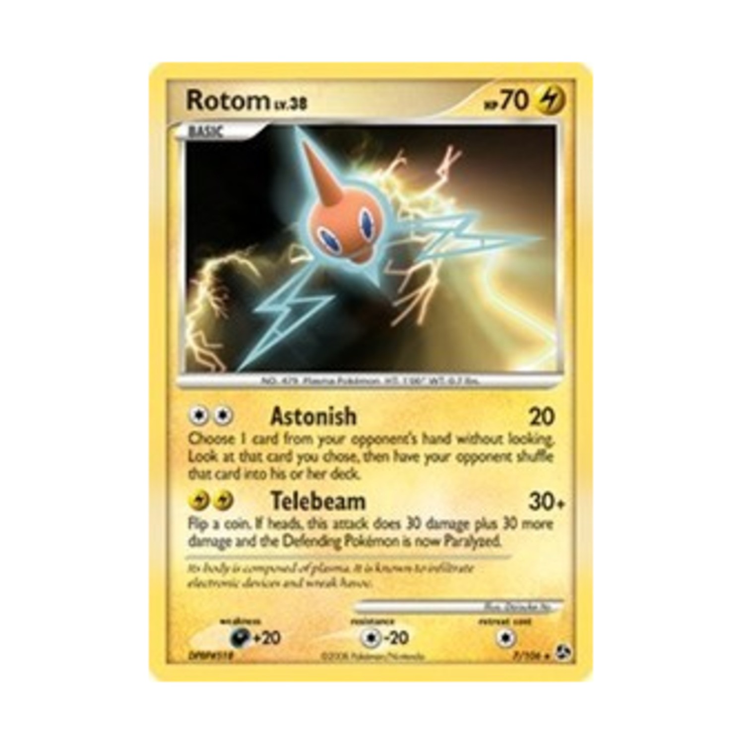 Pokemon Great Encounters Rotom (HR) #7 (Holo) VG