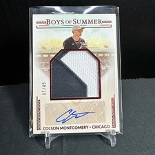7/49 COLSON MONTGOMERY RED JUMBO PROSPECT MATERIAL AUTO 2024 Boys Of Summer !!!!