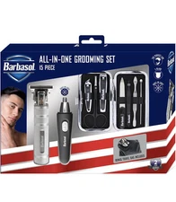 BARBASOL All in one Body Grooming Kit, Men's 12 pc. Gift Set, New