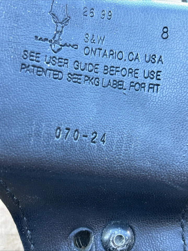SAFARILAND Gun Holster for S&W K Frame 10 11 12 15 19 64 66 67 68 4" RUGER RH - Image 4 of 4