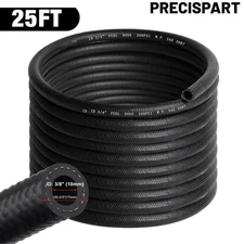 3/8" inch Fuel Hose Line Push Lock NBR Rubber SAE 30R7 25FT 300PSI PRECISPART