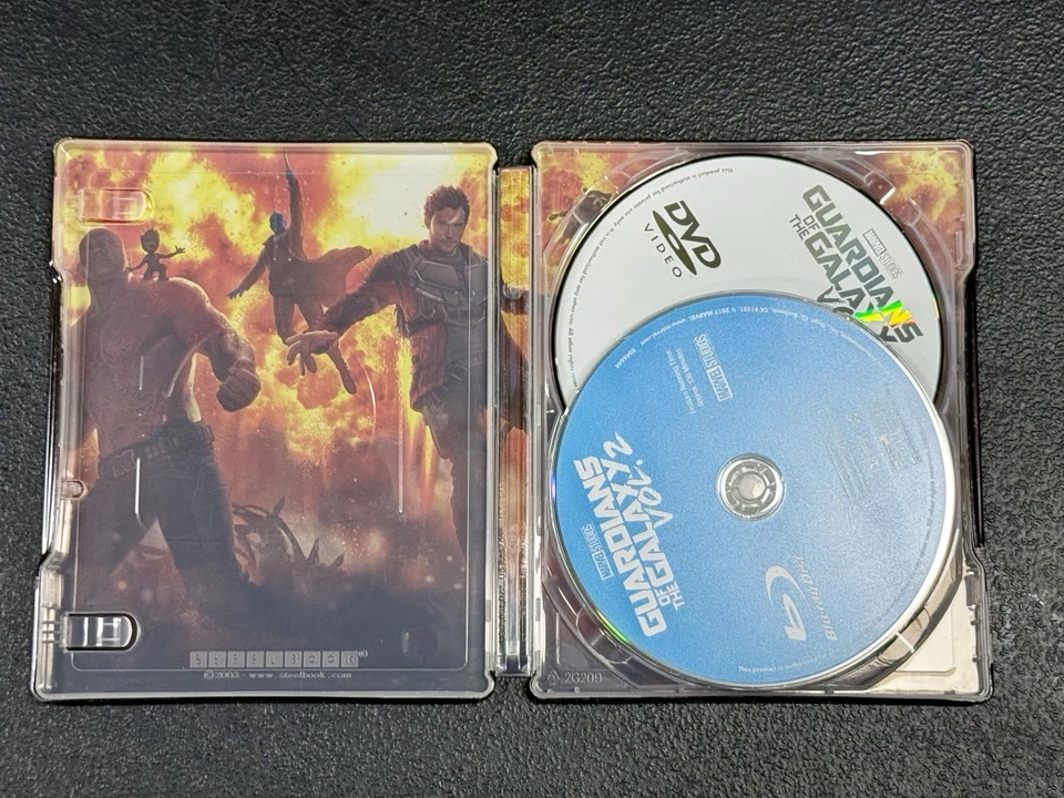 Guardians of the Galaxy 2 Limited Edition Blu-ray Steelbook Exclusive Marvel Vol - Image 4 of 4