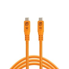 Tether Tools TetherPro Optima 10G USB-C, 3' (1m), Straight to Straight, High-Vis