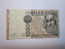 Billete Italia 1000 liras 1982 muy buen estado circulado papel moneda mundial
