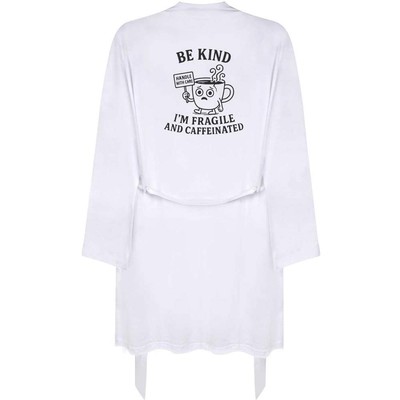 ''Be Kind. I'm Fragile and Caffeinated' Morgenmantel/Kleid für Erwachsene (RO054201)
