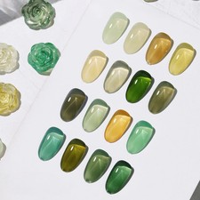 ICY SHEER GREEN JELLY GEL POLISH COLLECTION