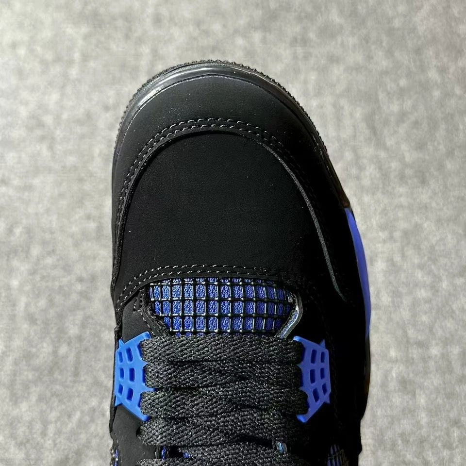 Air Jordan 4 Retro "Black Deep Royal Blue" Men's Basketball Shoes - FQ8138-003 - Image 2 of 4