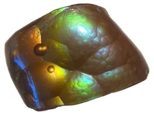 Fire Agate Gemstone Deer Creek Arizona 1.95 Carats 9.1x6.6x4.0mm DCG045