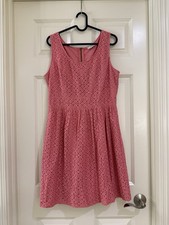 loft women pink dress size 8
