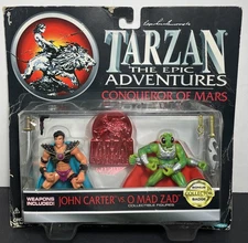Tarzan the Epic Adventures Conqueror of Mars John Carter VS. O Mad Zad 1995 NIP