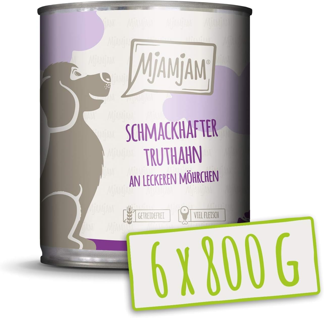 Cibo Umido Naturale per Cani Tacchino e Carote - 100% Trasparente