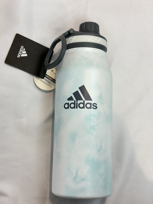 Adidas 1 Liter Stone Wash Almost Blue -White Water Bottle 