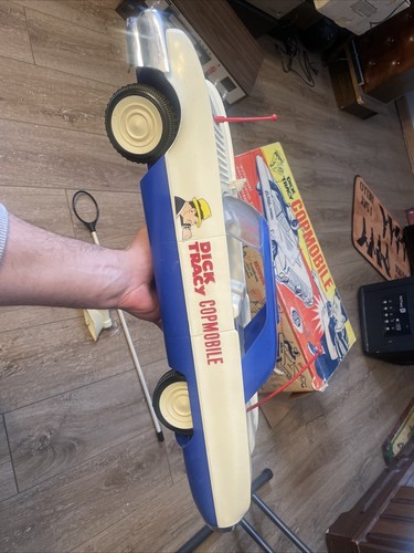 DICK TRACY COMOBILE 1963 ideale con scatola giocattolo vintage non testato leggi problemi - Foto 2 di 24