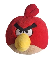 Angry Birds RED J. Bird Angry Bird 8" Plush- Mighty Mojo  NO HANG TAG
