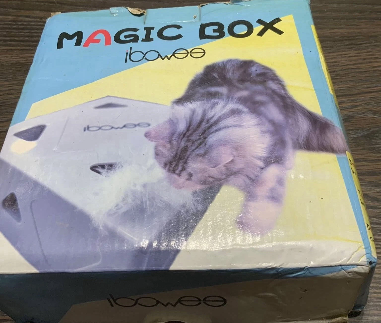 Magic Box Cat Toy Rechargeable USB-C Portable Rotating Feather Interactive New