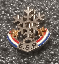 2# Médaille Broche Insigne de Ski ESF FLOCON 2 étoiles ancienne version  (n°7)