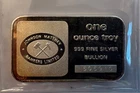 Johnson Matthey Bankers Limited  London 1 oz .999 Silver Vintage Bar RARE!!