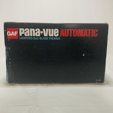 GAF Pana-Vue Automatic Lighted 2x2 Slide Viewer Portable w Box Instructions