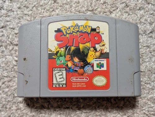 Pokemon Snap (Nintendo 64) N64 Cartridge and display case