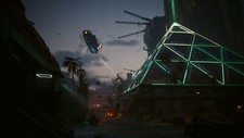 Aircraft cyberpunk 2077 phantom liberty art low Custom Gaming Mat Desk 5000
