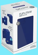 ULTIMATE GUARD FLIP n TRAY BLUE 80+ XENOSKIN MONOCOLOR DECK CASE Card Box ccg