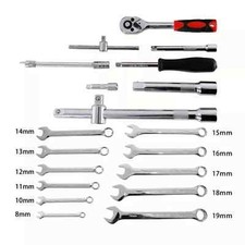 78Pcs Car Repair Tool Kit Set Box, Hand Tool Set for Home Socket Wrench Set 1/4 - Image 3