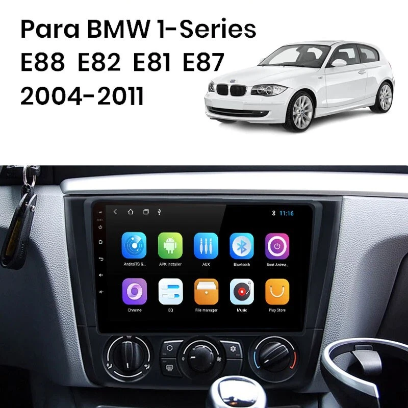Radio Pantalla Android GPS CARPLAY BT RDS WIFI para BMW serie 1 E87 E81 E82 - Imagen 2 de 4