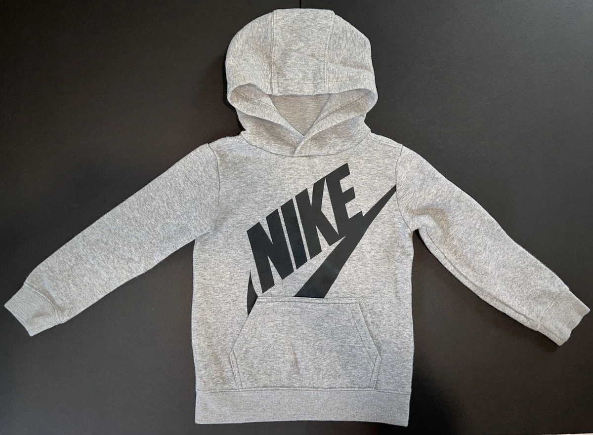 Nike Sweatshirt Hoodie Dark Gray Black Logo Pullover 5 Unisex | eBay