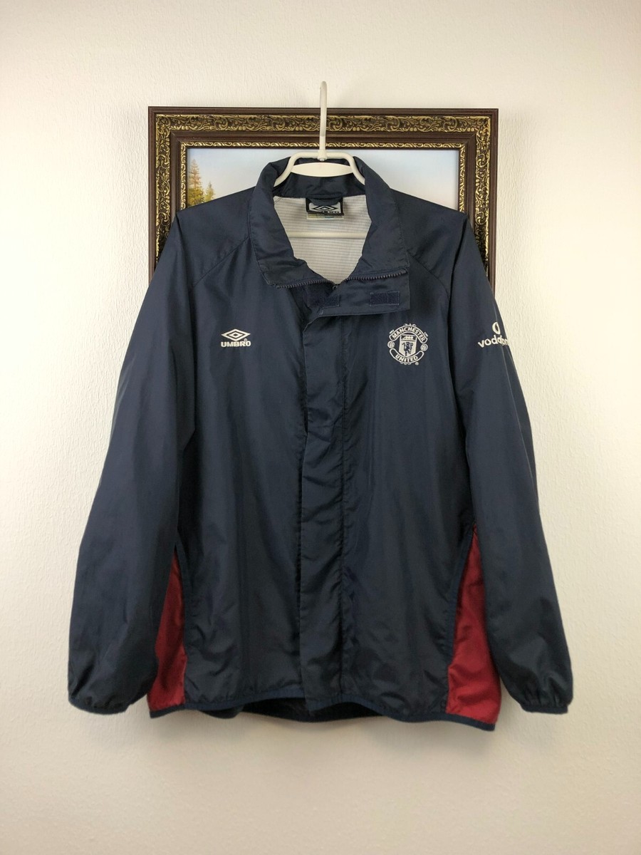Vintage 90's Manchester United Football Soccer Jacket Windbreaker