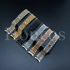 20 MM President Jubilee Watch Band Bracelet Fits for Rolex Stainless Solid Link