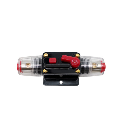 #ad #ad Universal Stereo Audio 12v Circuit Breaker Fuse Inline For 4 8 Gauge Wire 40 Amp $7.99