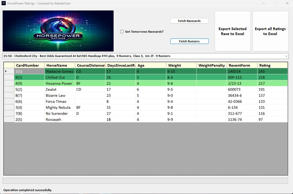 Horse Racing Form and Ratings Software | HorsePower Ratings | Windows PC - Image 4 of 4