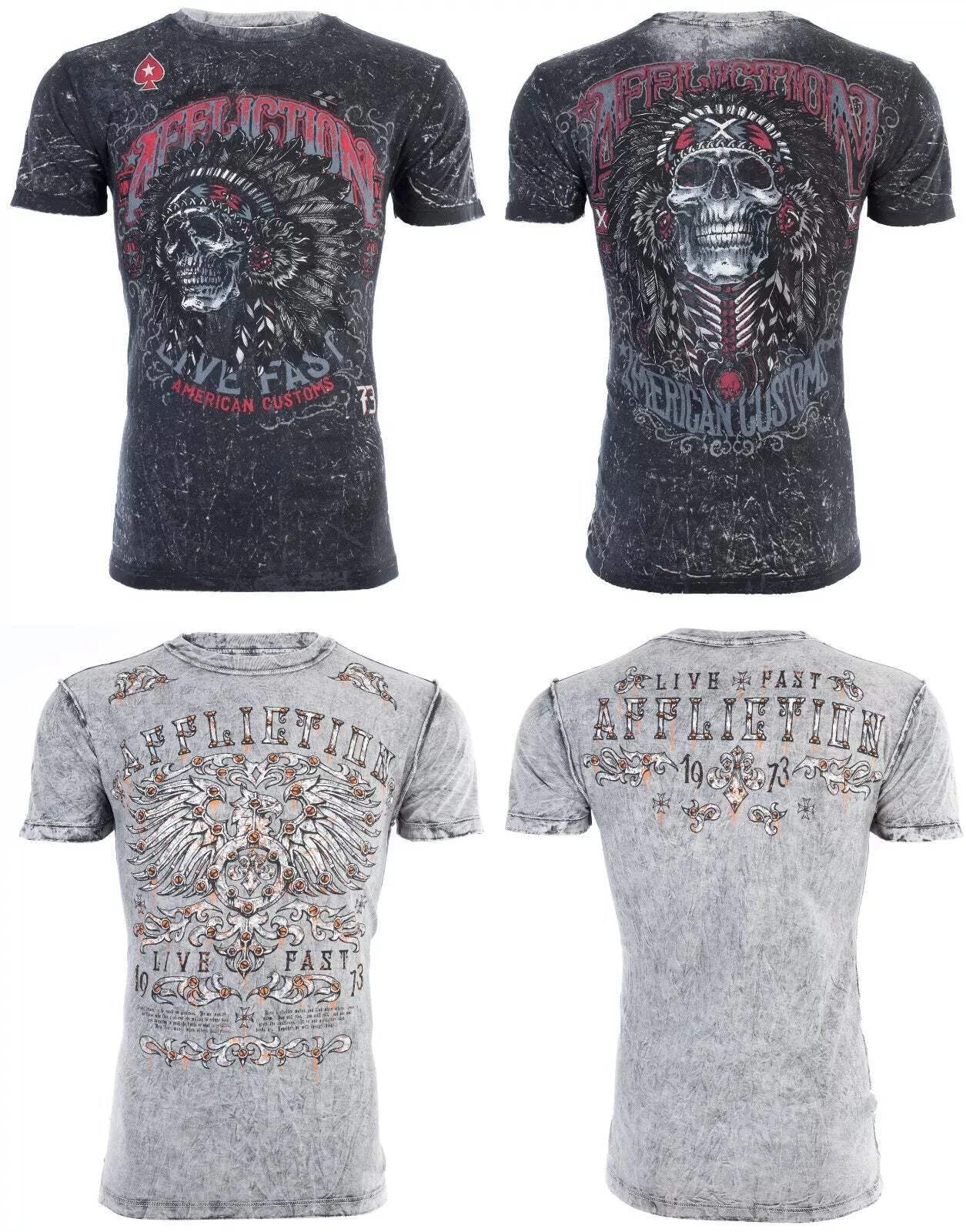 AFFLICTION American Customs IROQUOIS Short Sleeve Slim Fit REVERSIBLE T-shirt
Opens in a new window