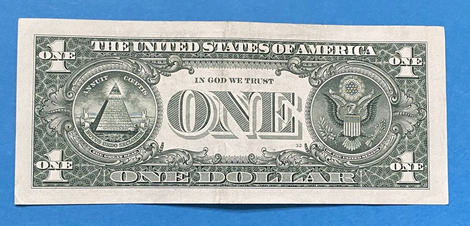 August 18, 1984 Birthday Note $1 One Dollar Bill Fancy Serial Number - Image 3 of 4