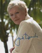 Judi Dench 007 Bond Autographed Signed 8x10 Photo COA #0A64