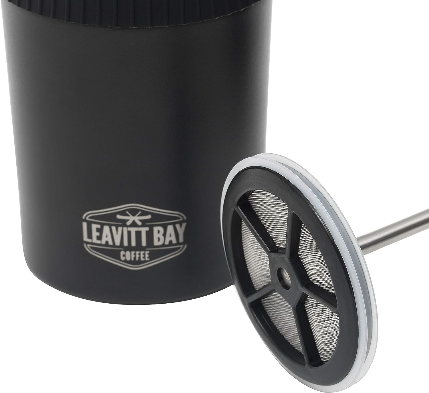 Portable French Press Travel Mug (15Oz) - Stainless Steel & Double Wall Vacuum B