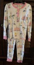 The Beaufort Bonnet Company Girls Size 7 Circus TBBC Pajamas Set EUC
