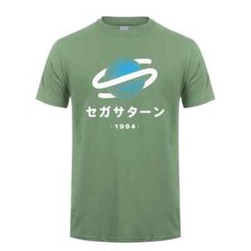 MENS MEN SUMMER SEGA SATURN RETROGAMING LOGO T-SHIRT T-SHIRT CLOTHING CASUAL