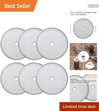 Durable 4-Inch Stainless Steel French Press Filters - Set of 6 for 8-Cup Makers