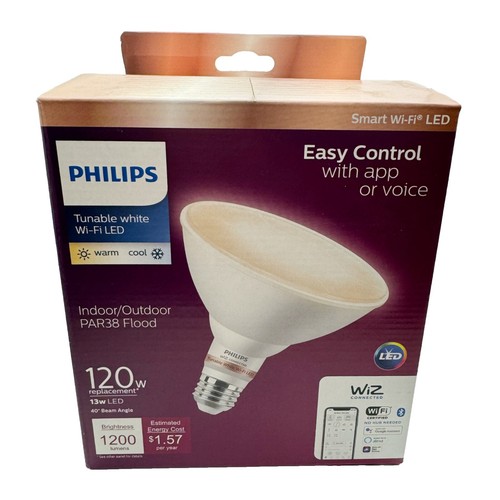 NEW! Philips 46779/9290012925. Dimmable LED Lamp, 13W, PAR38, 120V