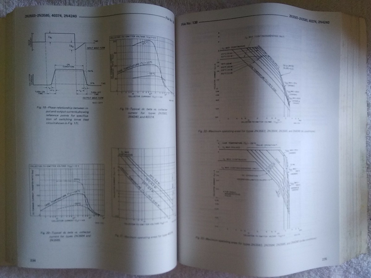 RCA solid state DATA BOOK 1974 無線 3 Vtg RCA Solid State Databook Series 1973 Power Transistors